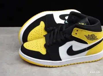 071 TOE JORDAN AIR 1 WHITE YELLOW 852542 BLACK 0531